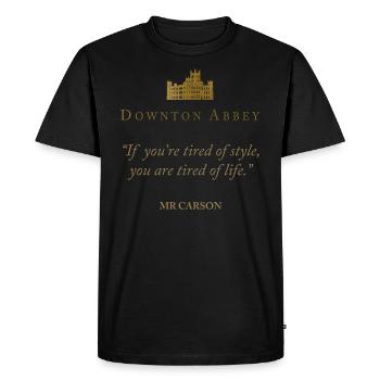 Downton Abbey If You're Tired Of Style Mr Carson - Men's Premium Organic T-Shirt - black - Front - Nico (187cm)