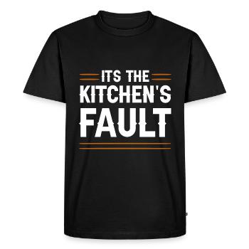 It's The Kitchen's Fault 4 - Men's Premium Organic T-Shirt - black - Front - Nico (187cm)