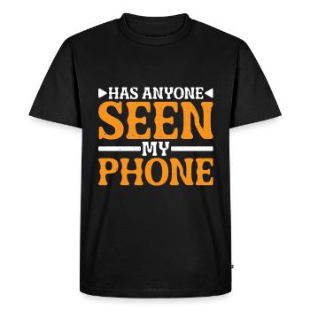 Quelqu’un a-t-il vu mon téléphone 16 - T-shirt Premium bio Homme - noir - Devant - Nico (187cm)