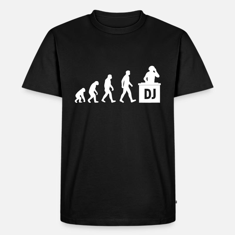 DJ Evolution – Electronic Music - Men's Premium Organic T-Shirt - black