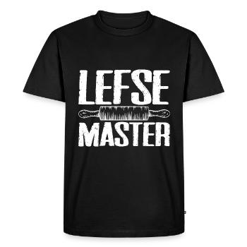 Lefse Master 15 - Men's Premium Organic T-Shirt - black - Front - Nico (187cm)
