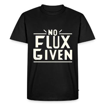 No Flux Given 15 - Men's Premium Organic T-Shirt - black - Front - Nico (187cm)