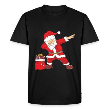 Cadeaux de Noël Noël - T-shirt Premium bio Homme - noir - Devant - Nico (187cm)