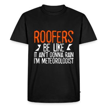 Il ne va pas pleuvoir, je suis météorologue - T-shirt Premium bio Homme - noir - Devant - Nico (187cm)