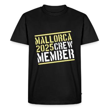 L’équipage de Majorque 2025 - T-shirt Premium bio Homme - noir - Devant - Nico (187cm)