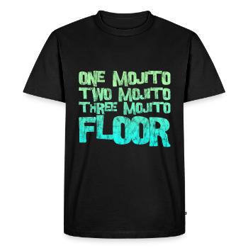 Un Mojito Deux Mojito Trois Mojito Étage 3 - T-shirt Premium bio Homme - noir - Devant - Nico (187cm)