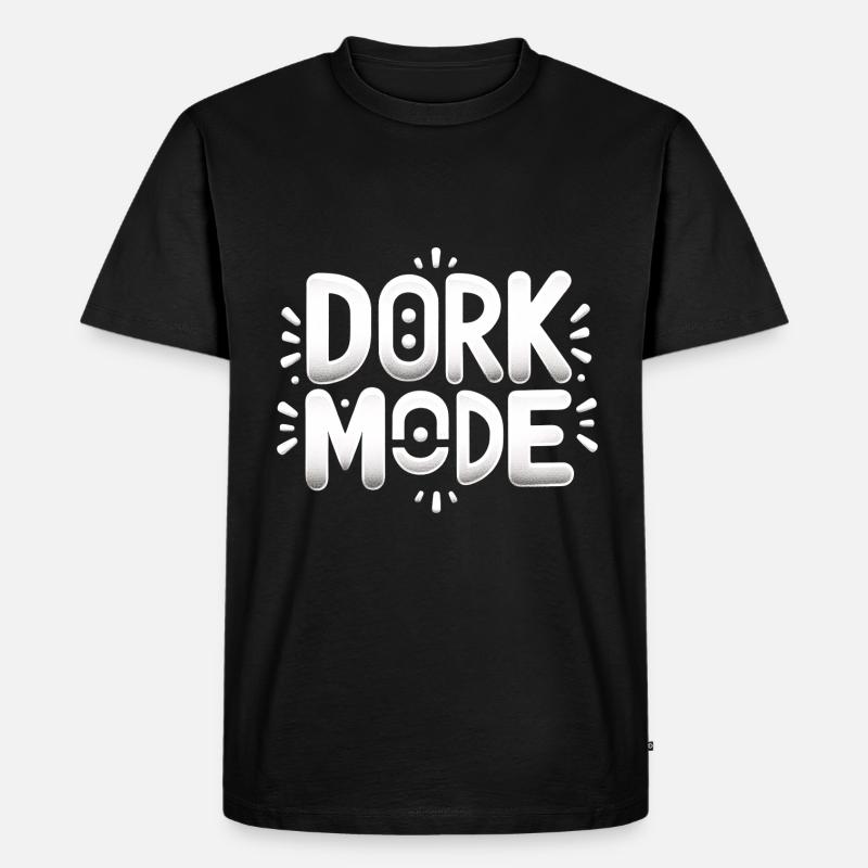 Dork Mode 7 - Männer Premium Bio T-Shirt - Schwarz