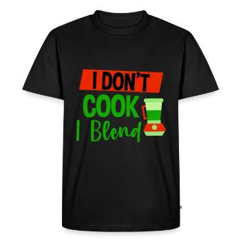 I Don't Cook I Blend 4 - Men's Premium Organic T-Shirt - black - Front - Nico (187cm)