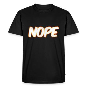 NOPE Nope nope - Men's Premium Organic T-Shirt - black - Front - Nico (187cm)