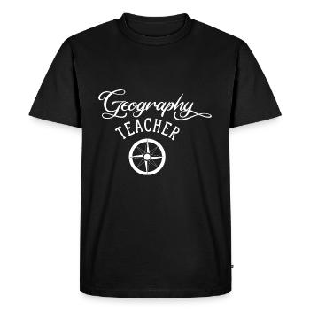 Geography Teacher Geography Geographer Geographer - Men's Premium Organic T-Shirt - black - Front - Nico (187cm)