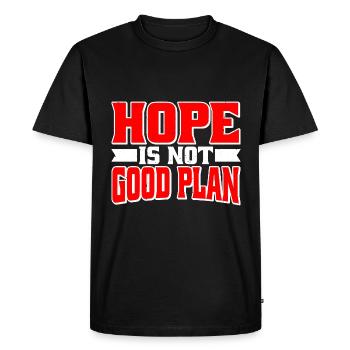 L’espoir n’est pas bon Plan 6 - T-shirt Premium bio Homme - noir - Devant - Nico (187cm)