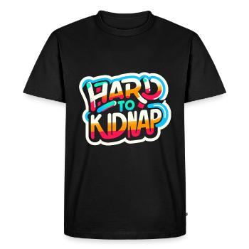 Hard to Kidnap 7 - Men's Premium Organic T-Shirt - black - Front - Nico (187cm)
