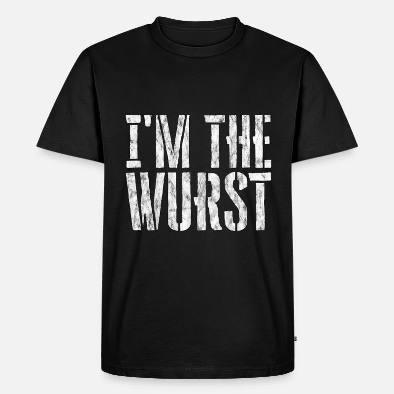 I'm The Wurst 3 - Männer Premium Bio T-Shirt - Schwarz