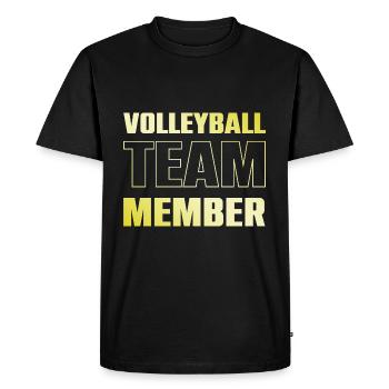 Équipe de volley-ball - T-shirt Premium bio Homme - noir - Devant - Nico (187cm)