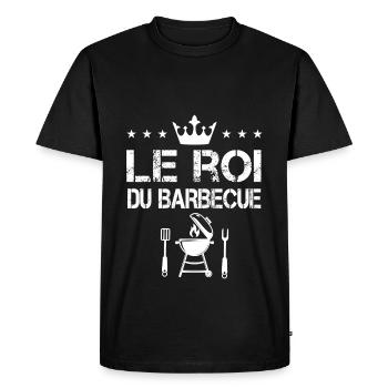 barbecue le roi du barbecue bbq humour - T-shirt Premium bio Homme - noir - Devant - Nico (187cm)