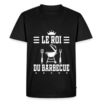 barbecue le roi du barbecue bbq - T-shirt Premium bio Homme - noir - Devant - Nico (187cm)
