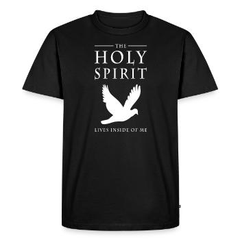 Jésus est Seigneur, Saint-Esprit, Christ, Bible, Dieu - T-shirt Premium bio Homme - noir - Devant - Nico (187cm)