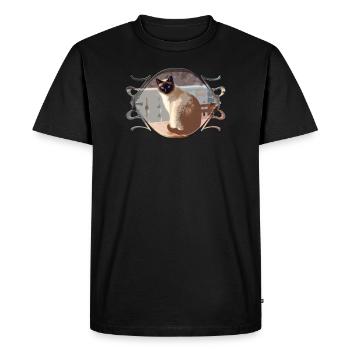 Cat, cats, cat - Men's Premium Organic T-Shirt - black - Front - Nico (187cm)