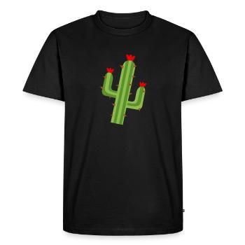 Cactus, cactus, plantes succulentes, plantes de cactus - T-shirt Premium bio Homme - noir - Devant - Nico (187cm)