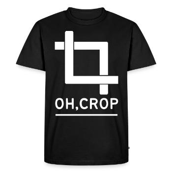 Designer graphiste graphiste designer artiste - T-shirt Premium bio Homme - noir - Devant - Nico (187cm)