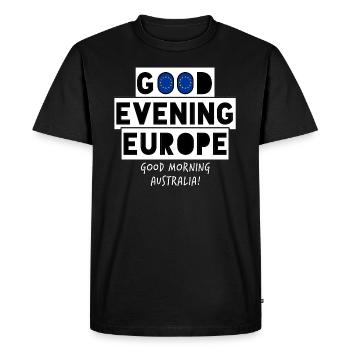 Eurovision BonsOir Europe - T-shirt Premium bio Homme - noir - Devant - Nico (187cm)