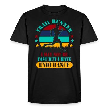 Trail Runner Trail Running Endurance Corsa - T-shirt Premium bio Homme - noir - Devant - Nico (187cm)