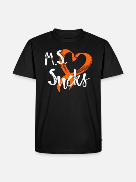 Multiple Sclerosis Awareness - Men's Premium Organic T-Shirt - black