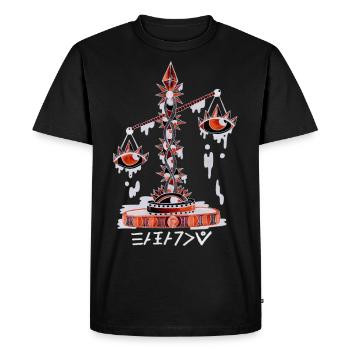 Balance Négutif - T-shirt Premium bio Homme - noir - Devant - Nico (187cm)
