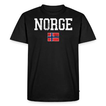 Norway - Men's Premium Organic T-Shirt - black - Front - Nico (187cm)