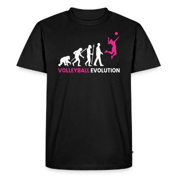 Evolution Volleyball - T-shirt Premium bio Homme - noir - Devant - Nico (187cm)