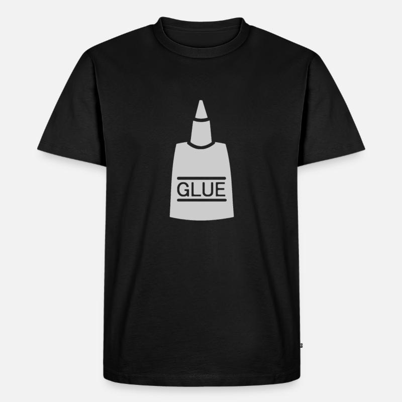 Kleber - Männer Premium Bio T-Shirt - Schwarz