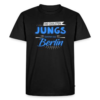 The best guys are from Berlin - Men's Premium Organic T-Shirt - black - Front - Nico (187cm)