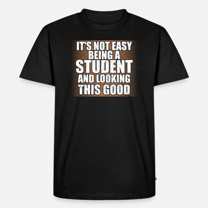 Studerende Studerende University University - Herre Premium økologisk T-shirt - sort