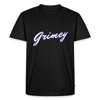 Grimey HIP HOP WEAR - Men's Premium Organic T-Shirt - black - Front - Nico (187cm)