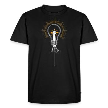 Electrician Electrician Electronic Engineer Electrical Engineer - Men's Premium Organic T-Shirt - black - Front - Nico (187cm)