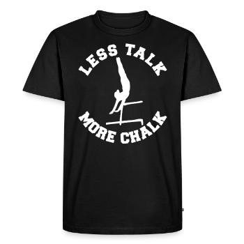 Fille de gymnastique - T-shirt Premium bio Homme - noir - Devant - Nico (187cm)