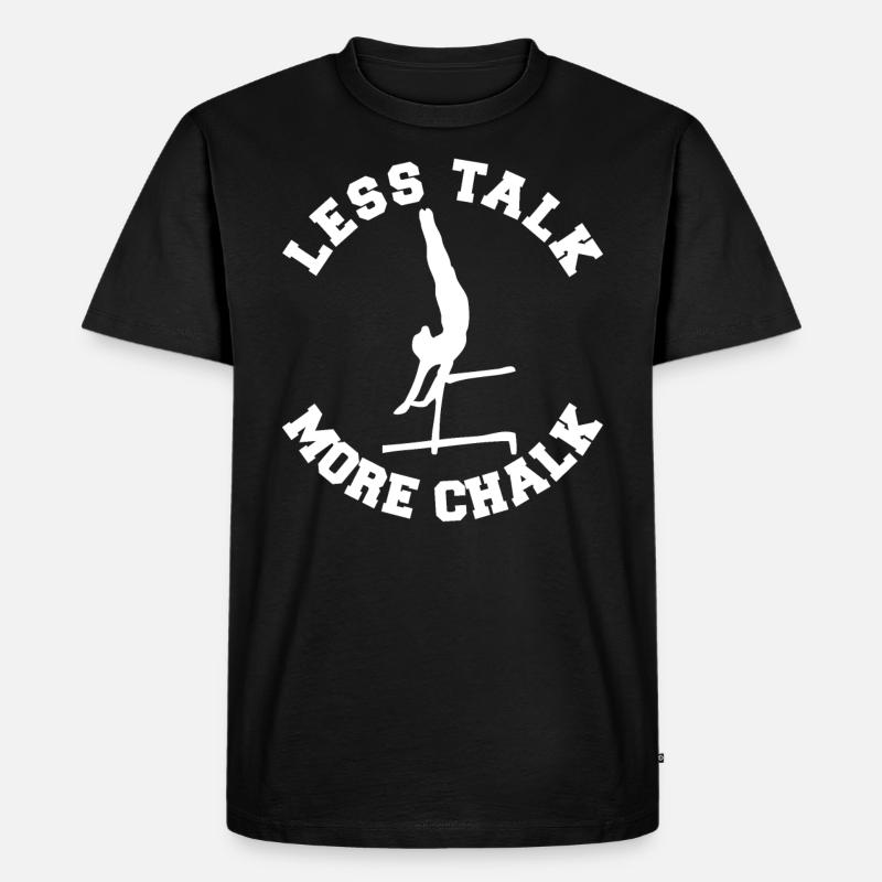Gymnastik Turnen Mädchen - Männer Premium Bio T-Shirt - Schwarz