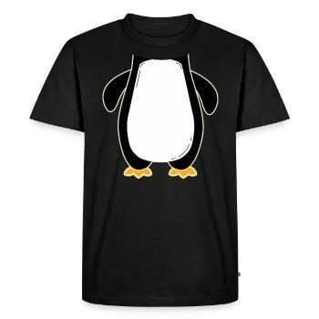 manchot - T-shirt Premium bio Homme - noir - Devant - Nico (187cm)