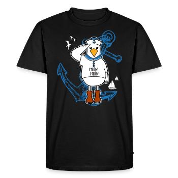 Low German North German Northern Germany - Men's Premium Organic T-Shirt - black - Front - Nico (187cm)