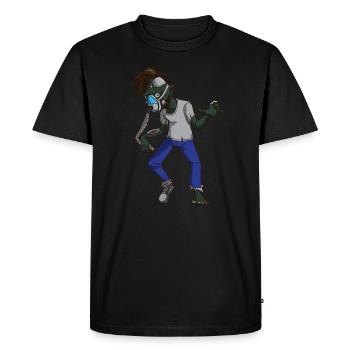 CPAP cadeau d'halloween apnée du sommeil zombie - T-shirt Premium bio Homme - noir - Devant - Nico (187cm)