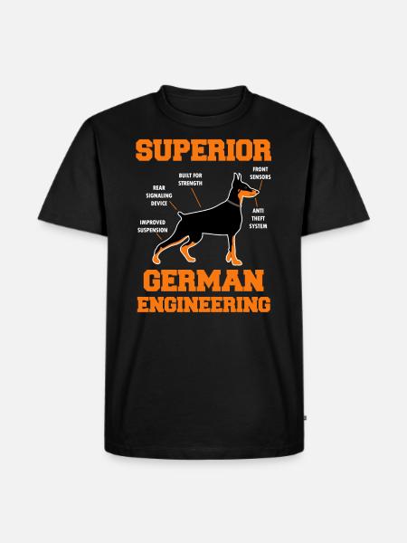 doberman - Men's Premium Organic T-Shirt - black