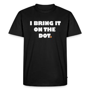 Funny denglish - Men's Premium Organic T-Shirt - black - Front - Nico (187cm)
