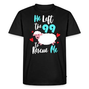 Jesus Christ Christian Religion Christianisme - T-shirt Premium bio Homme - noir - Devant - Nico (187cm)