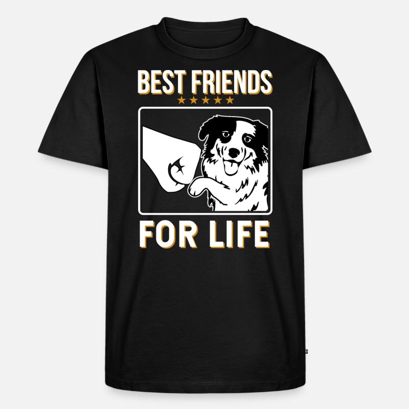 Australian Shepherd - Männer Premium Bio T-Shirt - Schwarz