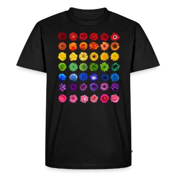 Fleurs fleurs fleurs fleurs de printemps cadeau - T-shirt Premium bio Homme - noir - Devant - Nico (187cm)