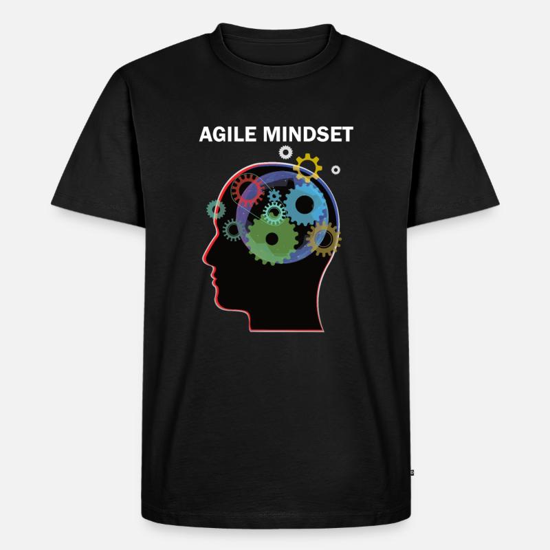 Agile Mindset Scrum Master programmerare - Ekologisk premium-T-shirt herr - svart
