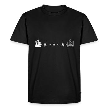 Perfect chess player math nerd gift - Men's Premium Organic T-Shirt - black - Front - Nico (187cm)