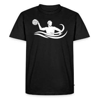 Water-polo club joueurs de water-polo joueurs de water-polo - T-shirt Premium bio Homme - noir - Devant - Nico (187cm)