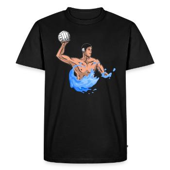 Water polo joueur de water-polo joueur de water-polo - T-shirt Premium bio Homme - noir - Devant - Nico (187cm)