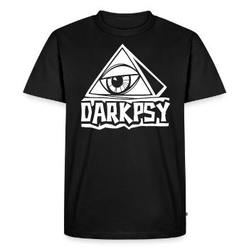 Darkpsy Psytrance Goa Psychedelic Party - T-shirt Premium bio Homme - noir - Devant - Nico (187cm)